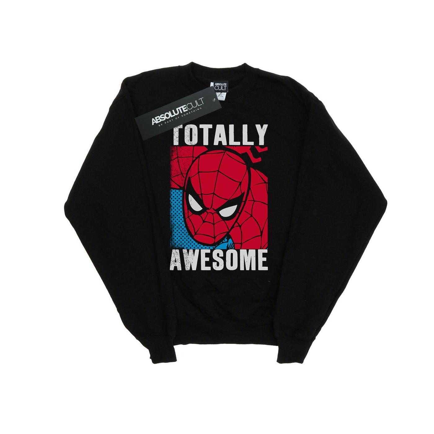 Image of Spiderman Totally Awesome Sweatshirt Mädchen Schwarz 140/146