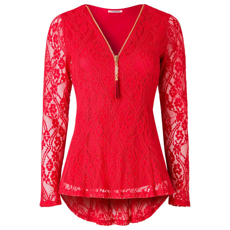 Joe Browns Stretch Spitzen Top mit Jerseyfutter  