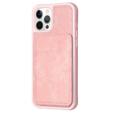 Cover-Discount  iPhone 15 Pro Max - Custodia Kickstand con slot per carte 