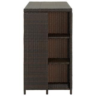 VidaXL Stehtisch poly-rattan  