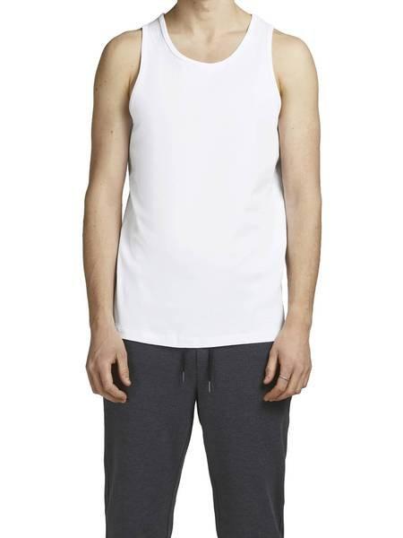 JACK & JONES  Gilet Uomini Confezione da 2 Vestibilità confortevole-JACBASIC TANKTOP 2PK 