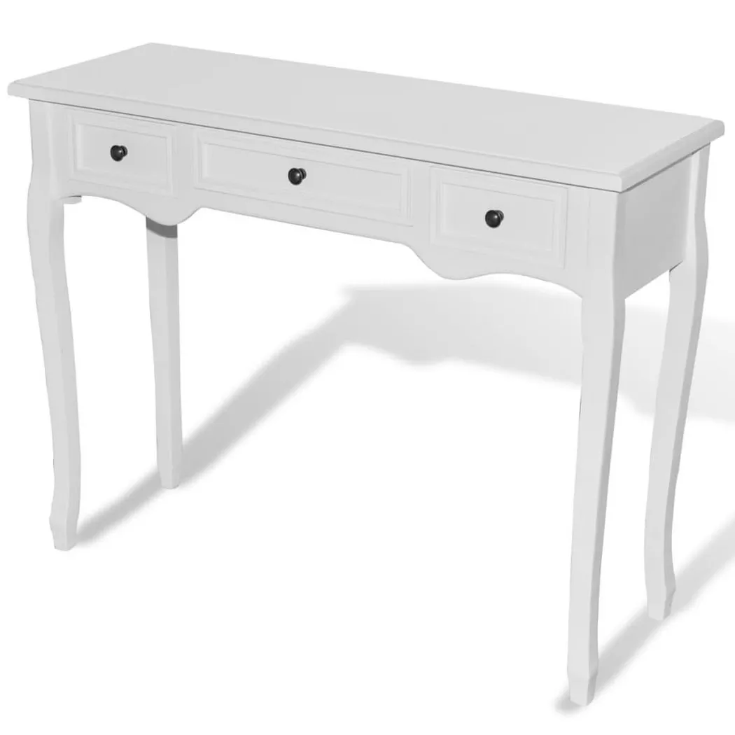 VidaXL - Schminktisch holz, One Size, Weiss