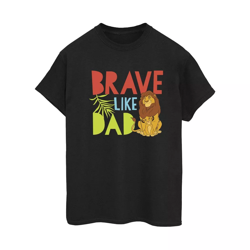 Disney - The Lion King Brave Like Dad TShirt, für Damen, Schwarz, Größe XL