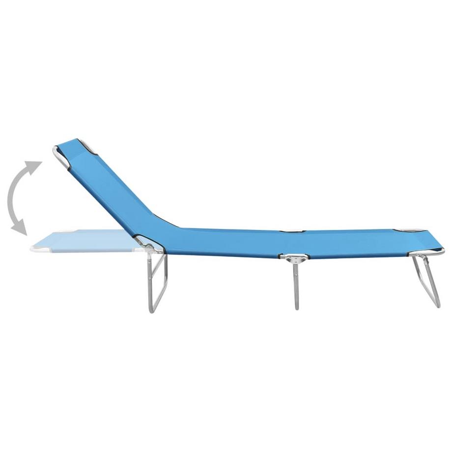 VidaXL Chaise longue tissu  