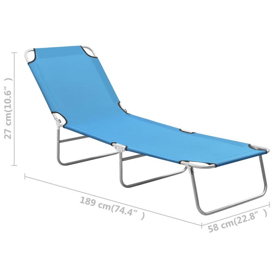 VidaXL Chaise longue tissu  