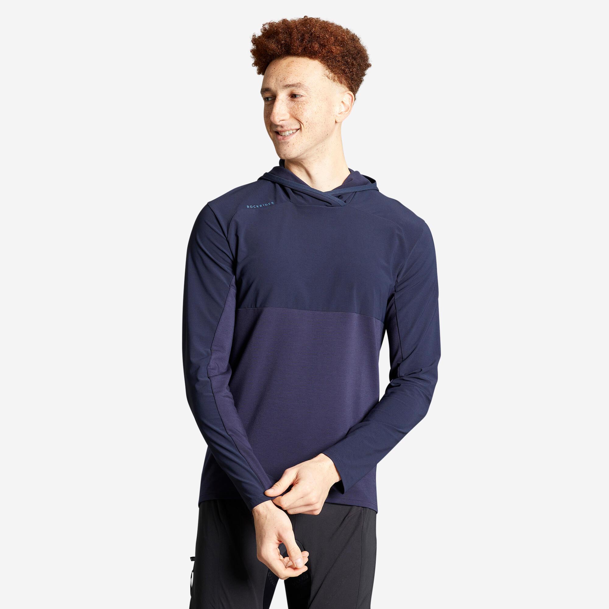 Image of Langarmtrikot - Expl 500 Unisex Blau Bedruckt 3XL