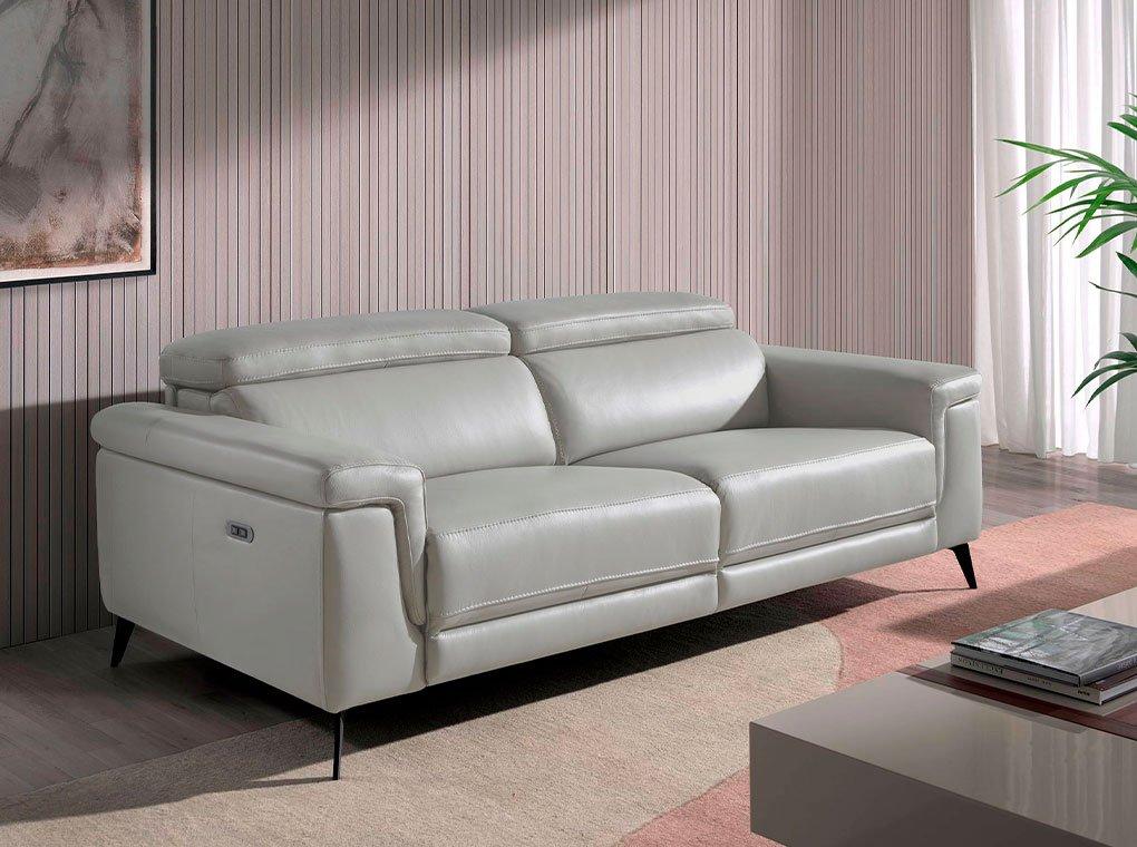 ANGEL CERDA 3-Sitzer-Sofa, bezogen mit em Leder  