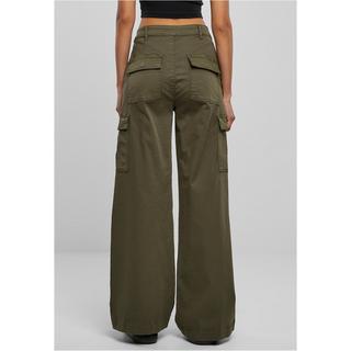 URBAN CLASSICS High Waist Wide Leg Cargo Hose  