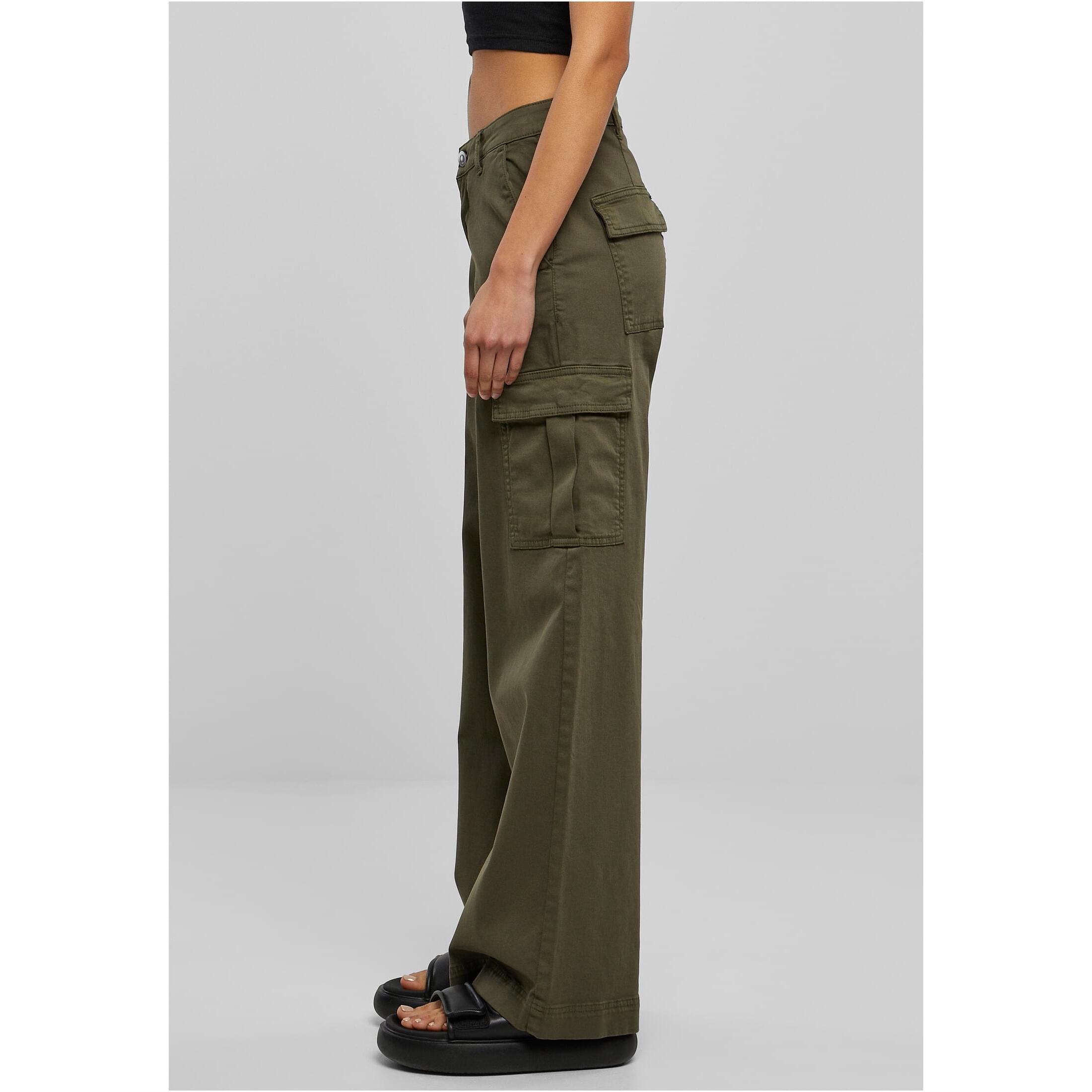 URBAN CLASSICS High Waist Wide Leg Cargo Hose  