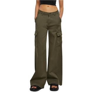 URBAN CLASSICS High Waist Wide Leg Cargo Hose  