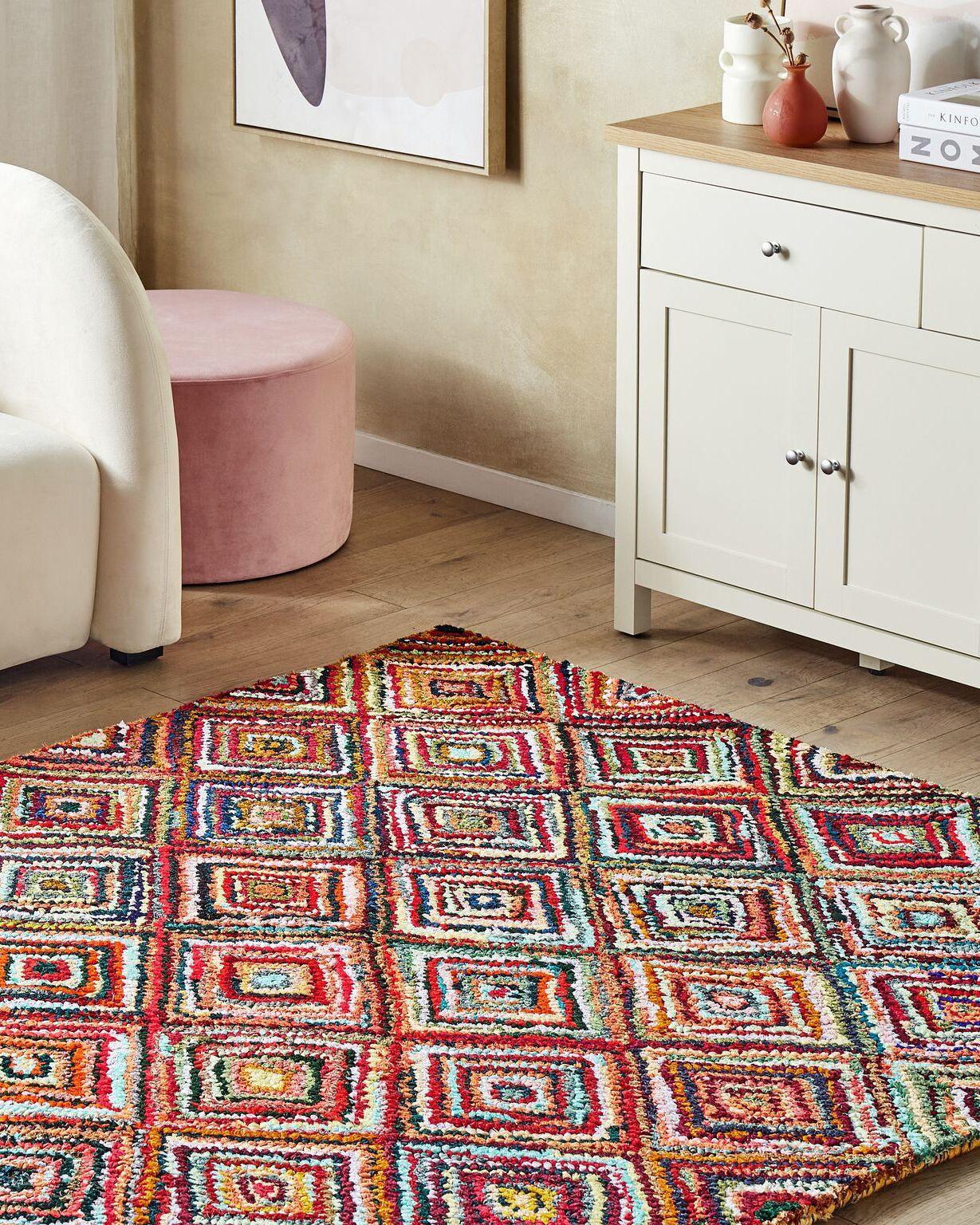 Beliani Tapis en Coton Boho KAISERI  