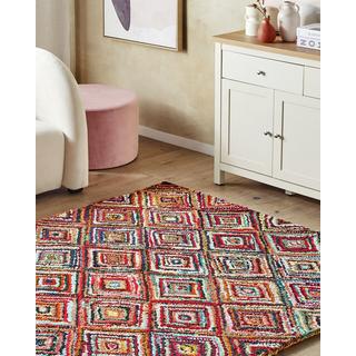 Beliani Tapis en Coton Boho KAISERI  