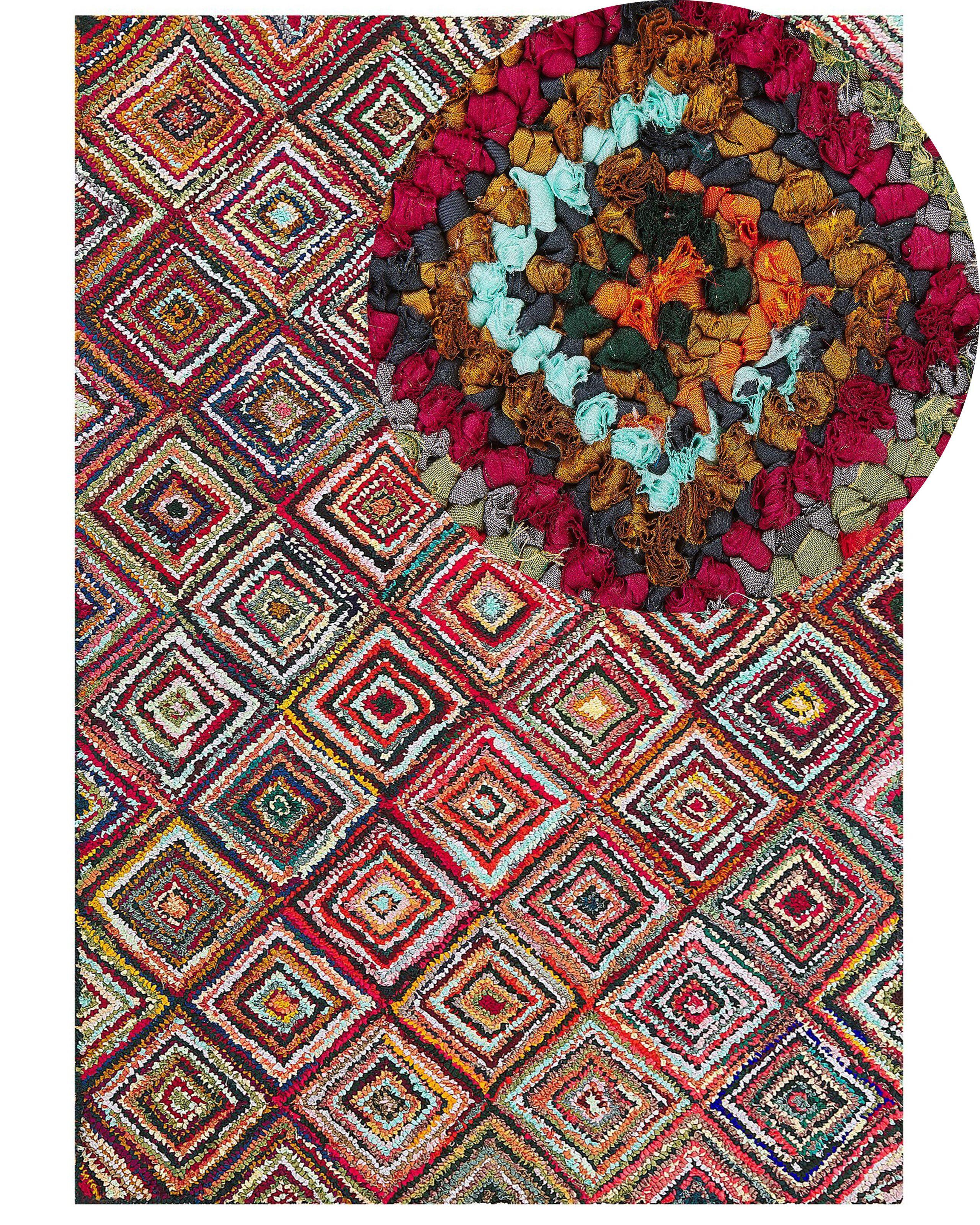 Beliani Tapis en Coton Boho KAISERI  