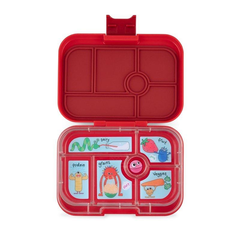 Yumbox Yumbox Original (6 Unterteilungen) Wow Red Funny Monsters Lunch Znüni Box  