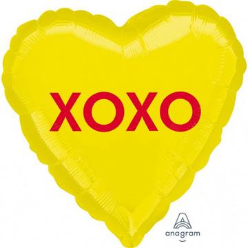 Herz-Folienluftballon "XOXO"