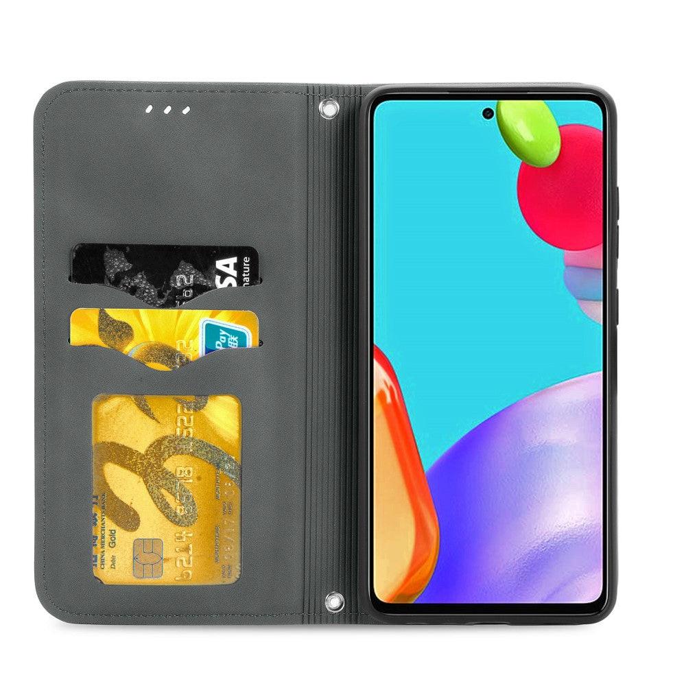 Cover-Discount  Galaxy A52 - Seidige Stand Flip Case Hülle 