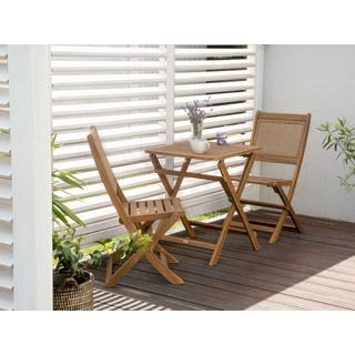 Beliani Tavolino da giardino en Legno d'acacia certificato FSC® Rustico PARAGGI  