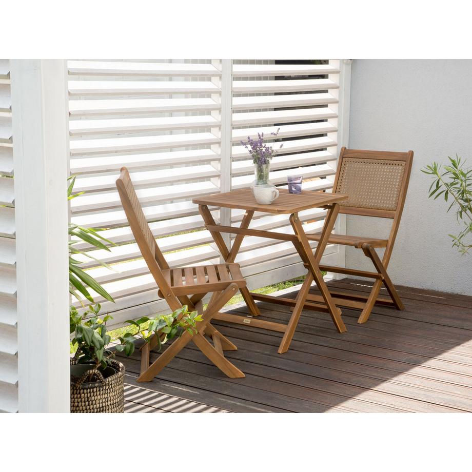 Beliani Outdoor Beistelltisch aus FSC® zertifiziertes Akazienholz Rustikal PARAGGI  