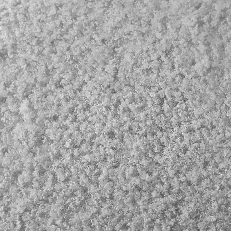 Tectake Schaukelstuhl Torve gepolstert mit Bouclé-Bezug, gesteppt große Rückenlehne  