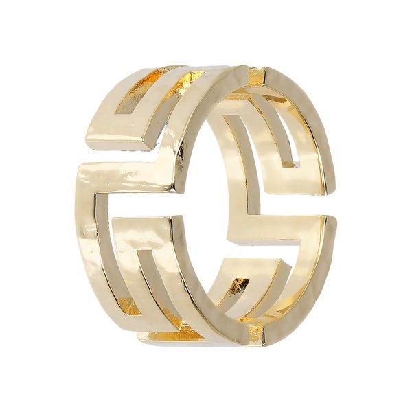 Image of Bandring Mit Griechischem 18kt Gold Plattiert Damen Gelbgold 54