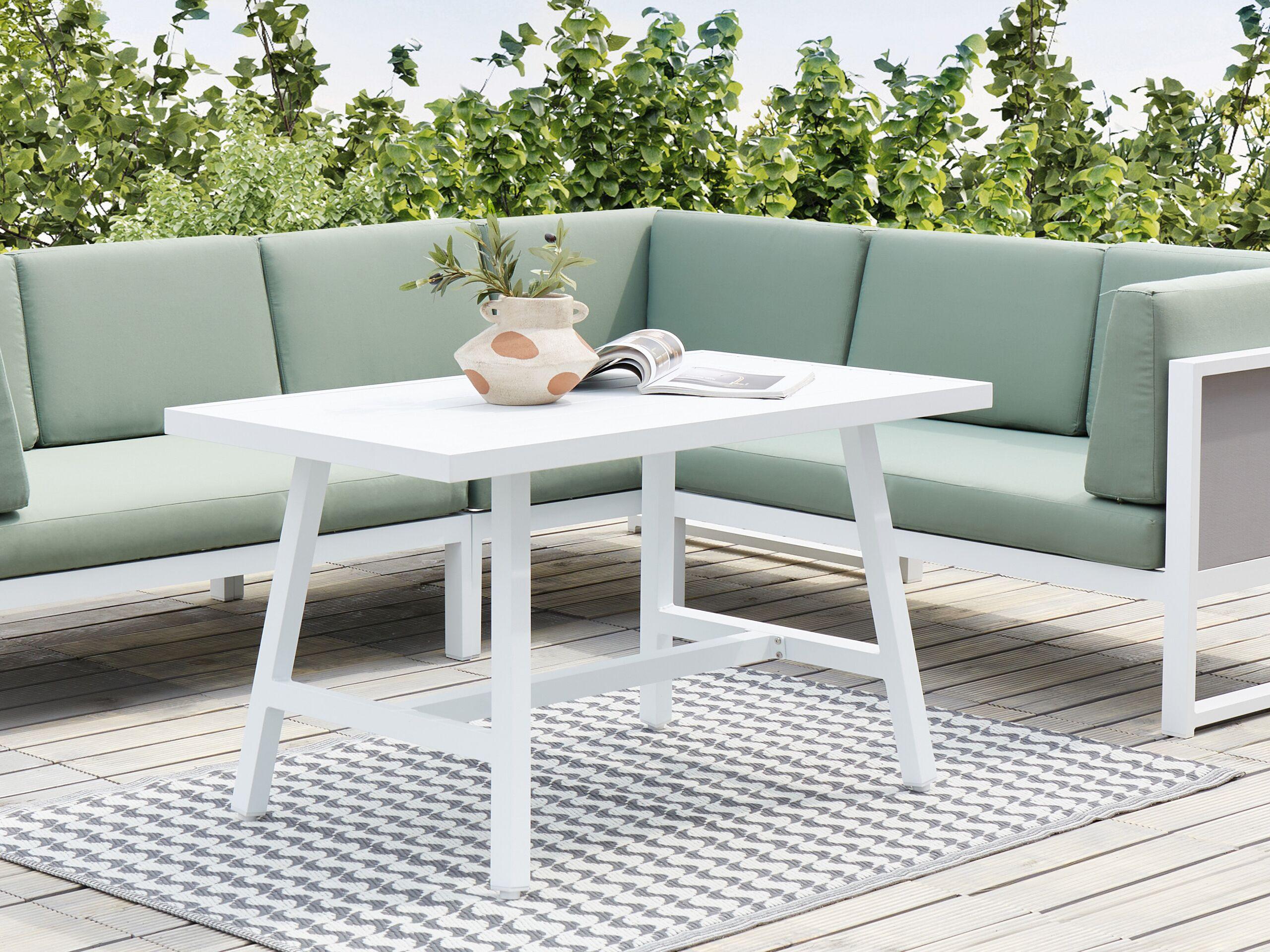 Beliani Table de jardin en Aluminium Scandinave FRATTE  