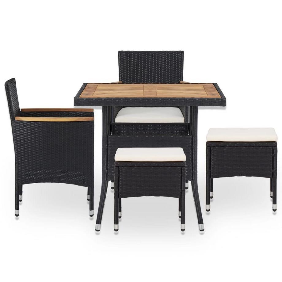 VidaXL set da pranzo Rattan  
