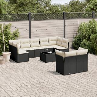 VidaXL set divano da giardino Polirattan  