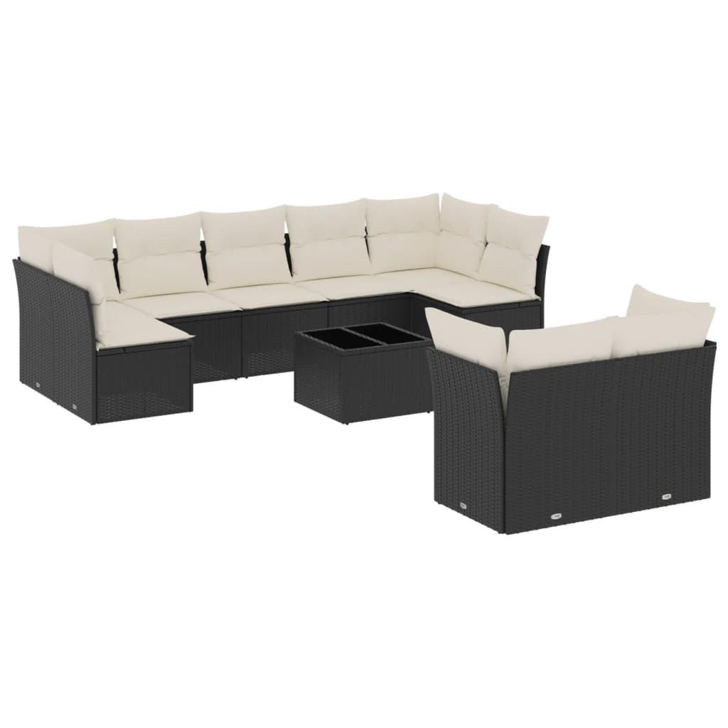 VidaXL set divano da giardino Polirattan  