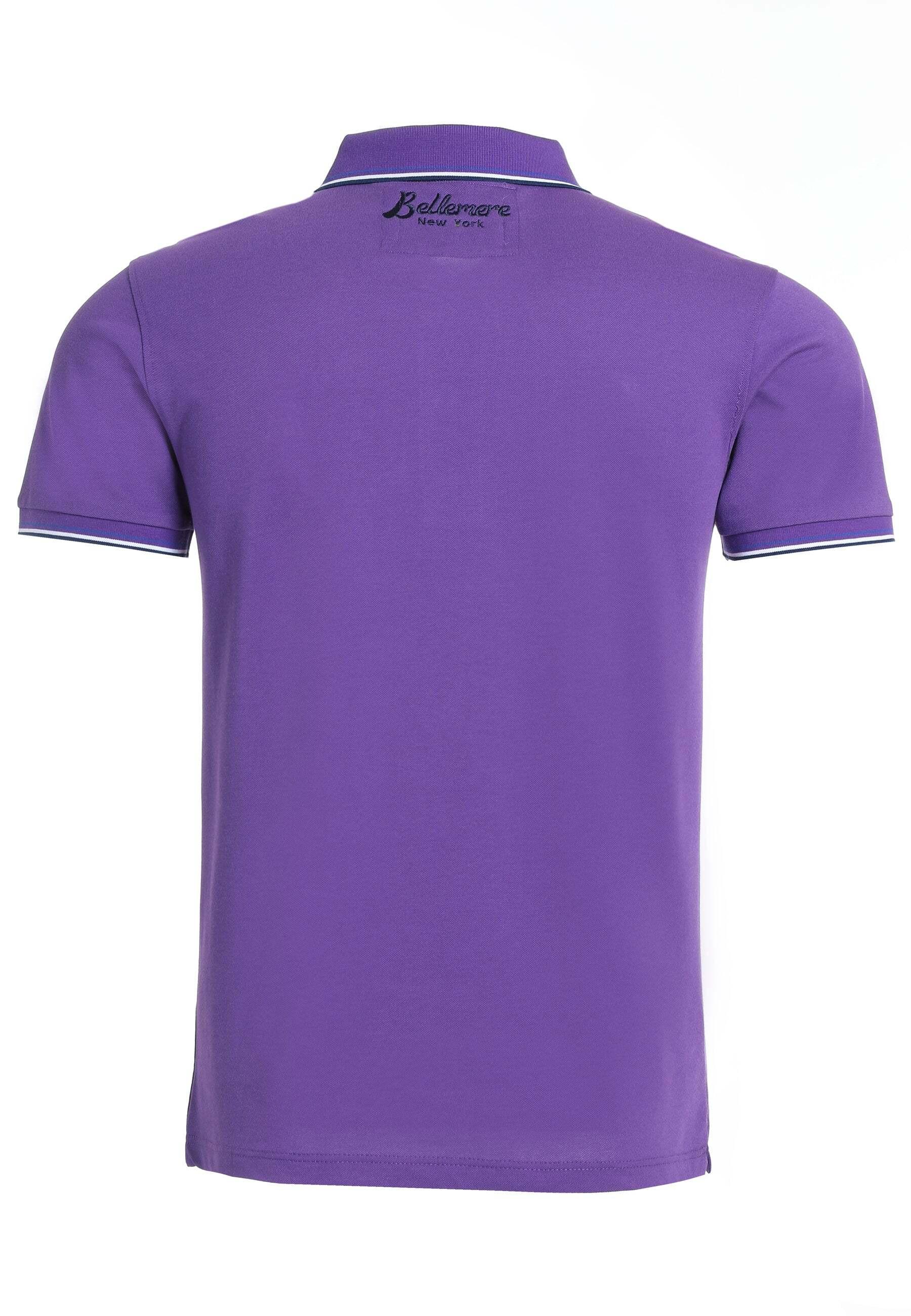 Bellemere New York  Polo en coton et soie pour hommes Bellemere 