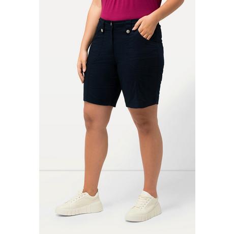 Ulla Popken  Cargo-Bermuda, Komfortbund, 4-Pocket-Schnitt 