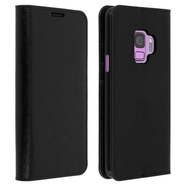 Image of Flip Cover Echtleder Galaxy S9 Schwarz