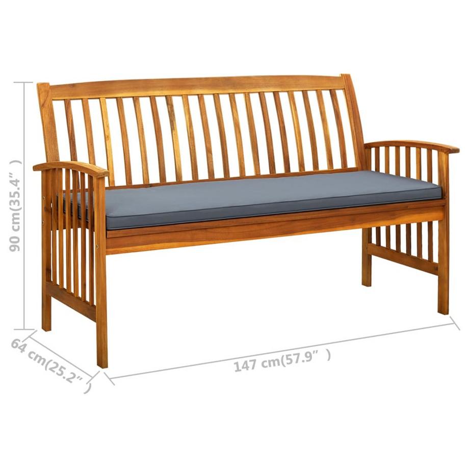 VidaXL Banc de jardin bois d'acacia  