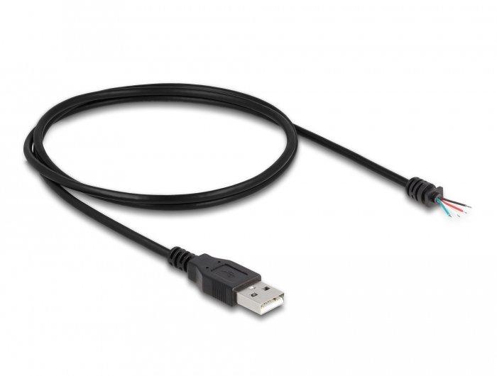 DeLock  64184 USB Kabel 1 m USB 2.0 USB A Schwarz 