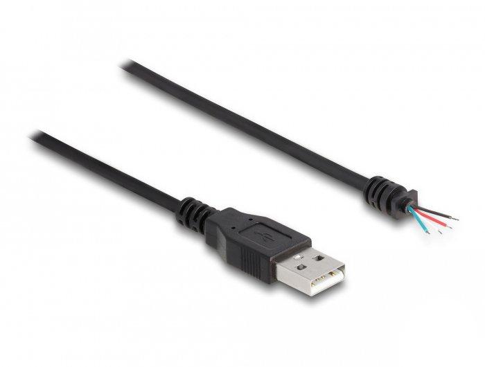 DeLock  64184 USB Kabel 1 m USB 2.0 USB A Schwarz 