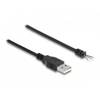 DeLock  64184 USB Kabel 1 m USB 2.0 USB A Schwarz 