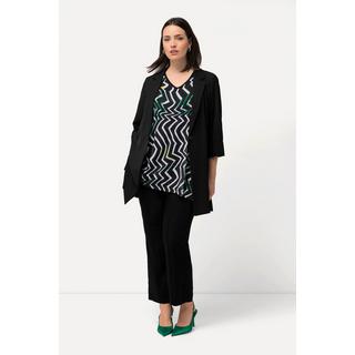 Ulla Popken  Blazer, col à revers, fermeture à bouton, manches 3/4 