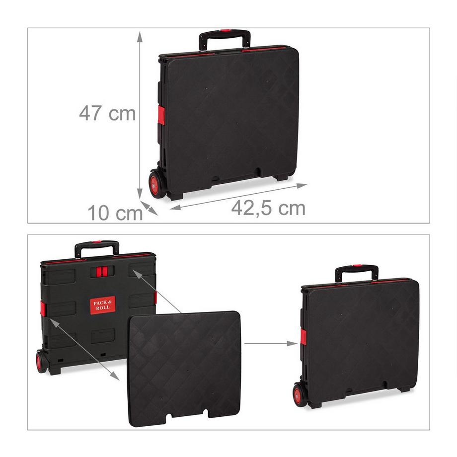 B2X  Carrello della spesa pieghevole 