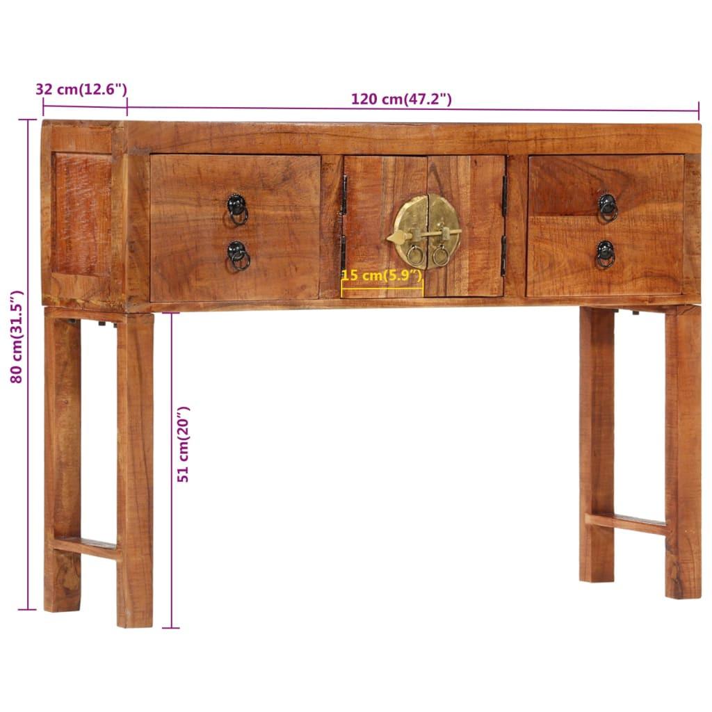 VidaXL Table console bois d'acacia  