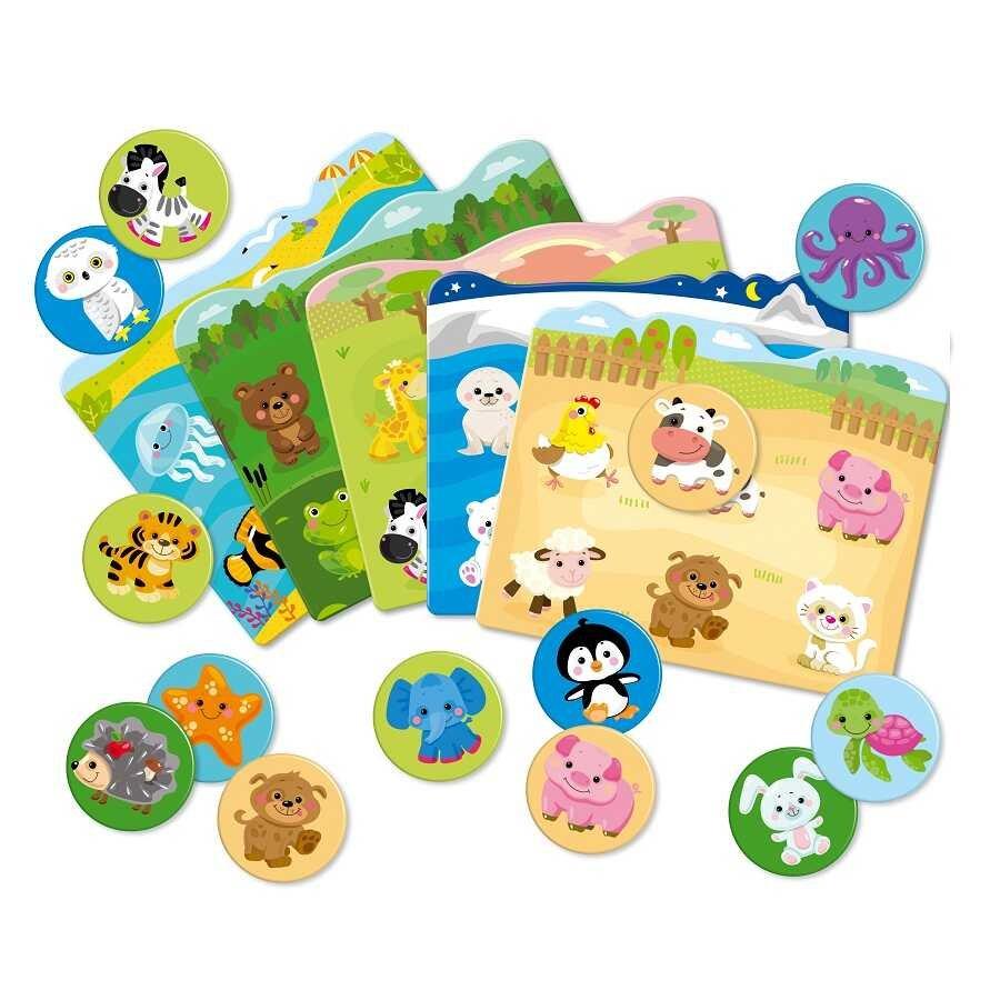 Image of Lernspiel, Familienspiel, Lotterie, Kinderlotto - Tiere Multicolor