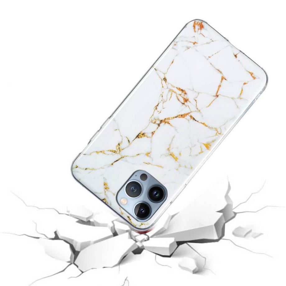 Cover-Discount  iPhone 15 Pro - Coque en silicone Marble 
