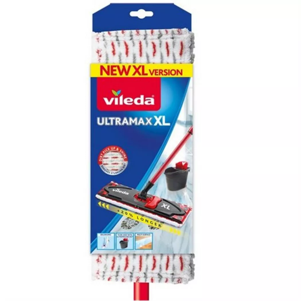 vileda - Bodenwischer UltraMax XL System, Rot Bunt