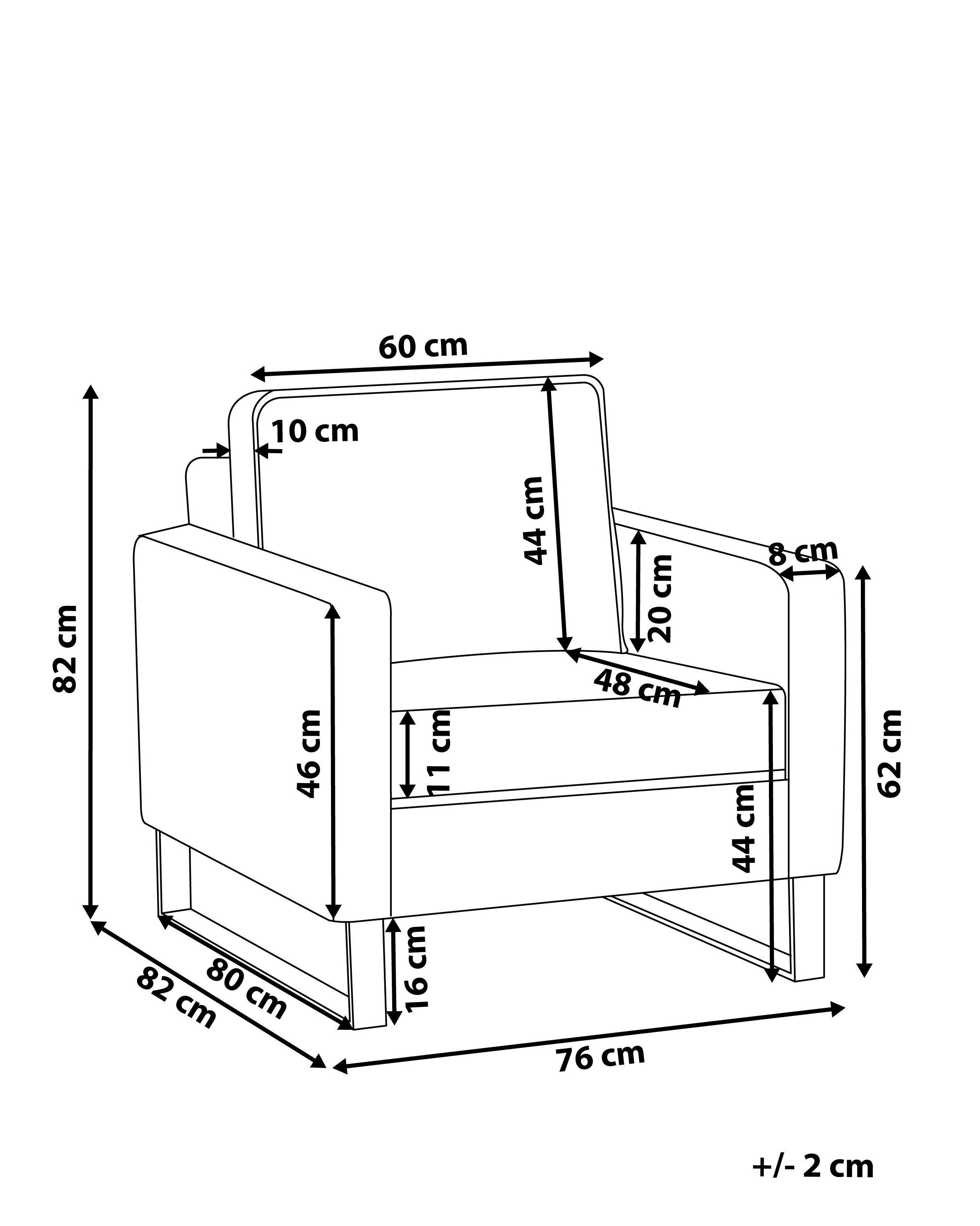 Beliani Sessel aus Polyester Modern VIND  