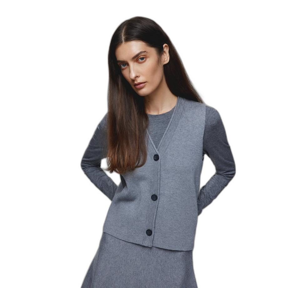 Moss Copenhagen Ginnette East Cardigan Senza Maniche  