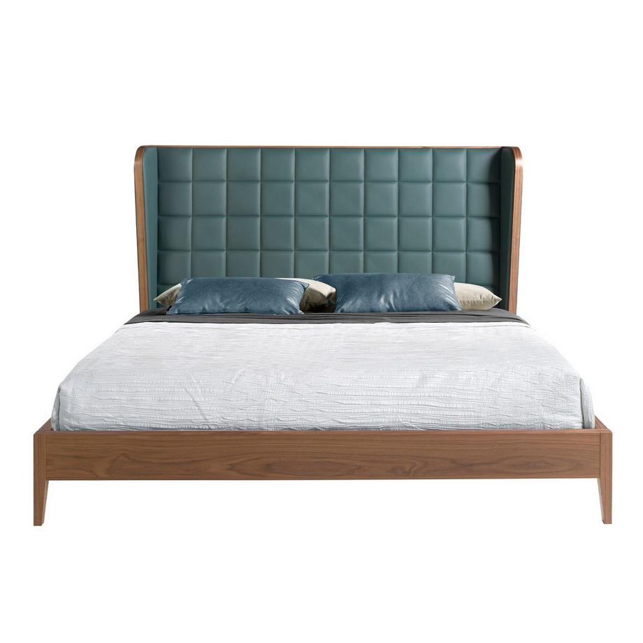 ANGEL CERDA Letto in similpelle verde scuro  