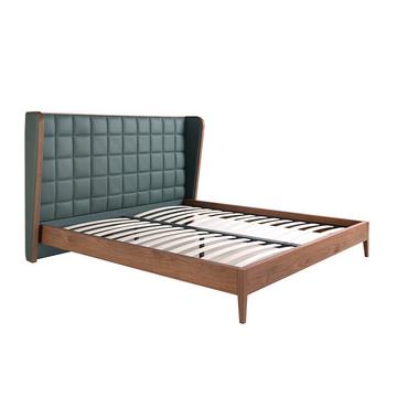 Letto in ecopelle verde scuro