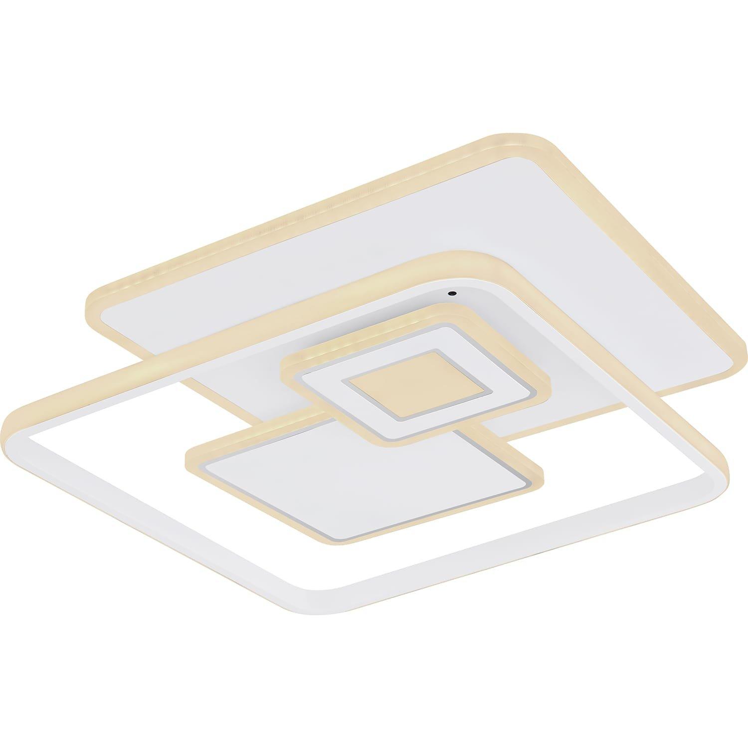 Image of Deckenleuchte Roderick Metall weiss LED 50x50x6 Deckenleuchte Roderick Metall weiss LED 50x50x6