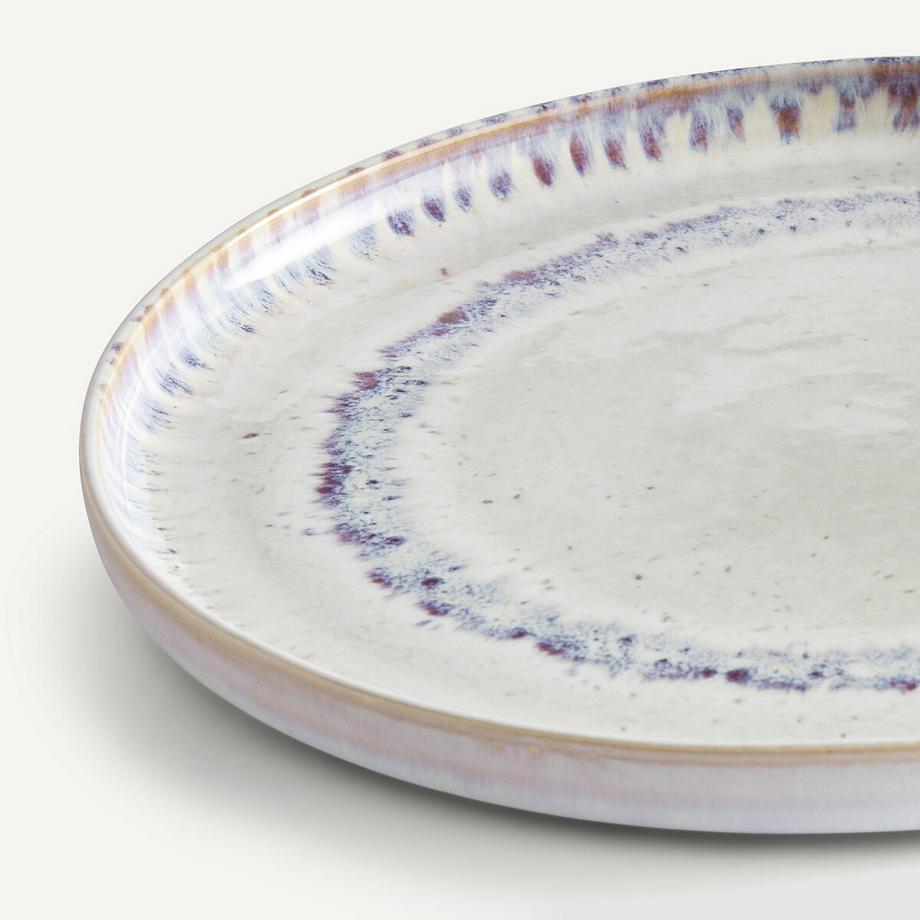 AM.PM Lot 4 assiettes plates grès émail réactif  