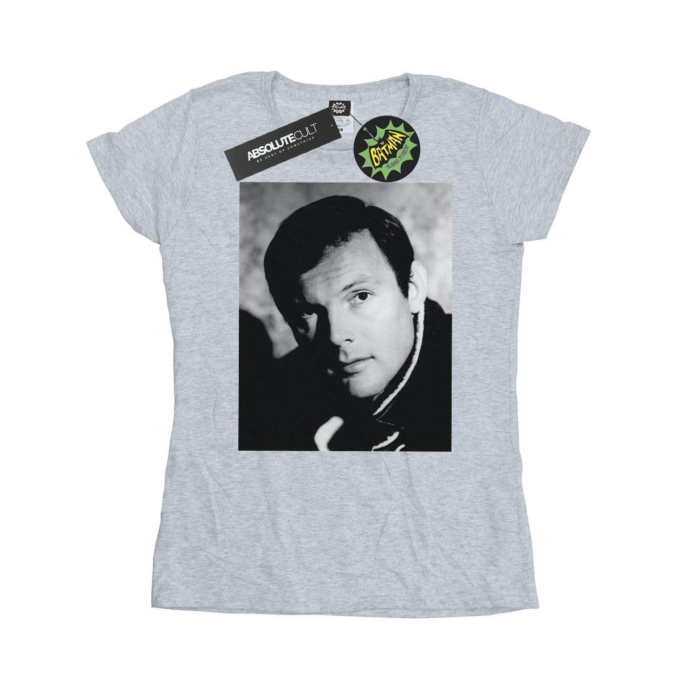 Image of Batman Tv Series Adam West Photograph Tshirt Damen Grau L