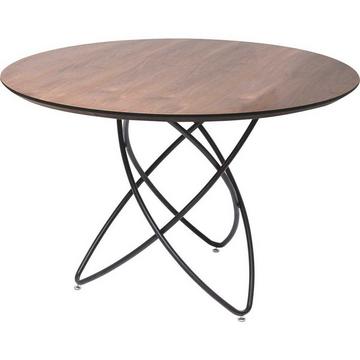 Table Molekular noir noyer rond 120