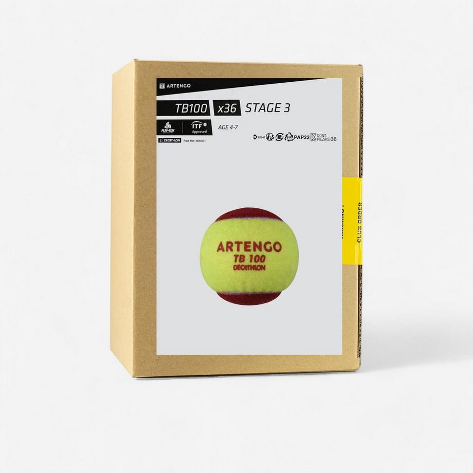ARTENGO  Palla da tennis principianti tutte le superfici confezione da 36 